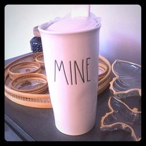 Brand New Rae Dunn “Mine” Travel Coffee Mug